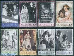 Saint Vincent 2006 Queen 80th Anniversary 8v, Mint NH, History - Kings & Queens (Royalty) - Familles Royales