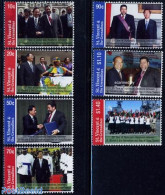 Saint Vincent 2006 Diplomatic Relations With China 7v, Mint NH, History - Transport - Politicians - Ships And Boats - Ships