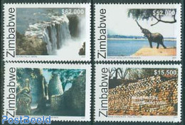 Zimbabwe 2005 Tourism 4v, Mint NH, Nature - Various - Elephants - Water, Dams & Falls - Tourism - Zimbabwe (1980-...)