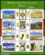 Colombia 2006 Boyaca Department 12v M/s, Mint NH, History - Religion - Sport - Coat Of Arms - Churches, Temples, Mosqu.. - Eglises Et Cathédrales