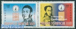 Ecuador 2005 Guayaquil 2v [:], Mint NH, History - History - Stamps On Stamps - Briefmarken Auf Briefmarken