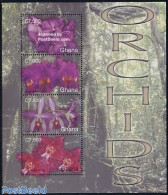 Ghana 2004 Orchids 4v M/s, Vandal Rotschildiana, Mint NH, Nature - Flowers & Plants - Orchids - Autres & Non Classés