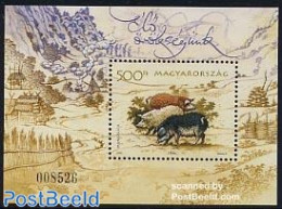 Hungary 2005 Farm Animals S/s, Mint NH, Nature - Animals (others & Mixed) - Cattle - Ungebraucht