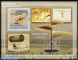 Mozambique 2009 John Stringfellow Triplano S/s, Mint NH, Transport - Aircraft & Aviation - Aerei