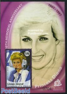 Saint Vincent & The Grenadines 2007 Union Island, Death Of Diana S/s, Mint NH, History - Charles & Diana - Kings & Que.. - Royalties, Royals