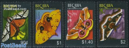 Saint Vincent & The Grenadines 2005 Bequia, Butterflies 4v, Mint NH, Nature - Butterflies - St.Vincent E Grenadine