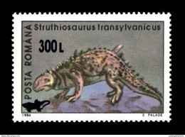 Romania  2001 "Dinosaurs"  Prehistoric Animals,  Dinosaurs - Préhistoriques