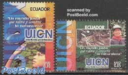 Ecuador 2002 UICN Nature Conservation 2v, Mint NH, Nature - Environment - Milieubescherming & Klimaat