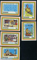 Ghana 1973 Revolution Anniversary 6v Imperforated, Mint NH, Nature - Fishing - Poissons