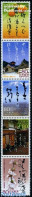 Japan 2009 Haiku 5v [::::], Mint NH, Nature - Flowers & Plants - Fruit - Art - Castles & Fortifications - Handwriting .. - Unused Stamps