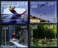 Montenegro 2009 Sports 4v, Mint NH, Sport - Transport - Fun Sports - Parachuting - Sport (other And Mixed) - Ships And.. - Parachutisme