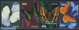 Liberia 2007 Butterflies 4v, Mint NH, Nature - Butterflies - Autres & Non Classés