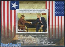 Liberia 2007 George Bush Visit S/s, Mint NH, History - American Presidents - Politicians - Autres & Non Classés