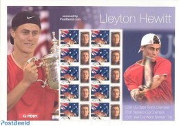 Australia 2001 LLEYTON HEWITT M/s, Mint NH, Sport - Tennis - Unused Stamps