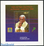 Rwanda 1990 Visit Of Pope John Paul II S/s, Mint NH, Religion - Pope - Religion - Papes