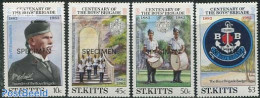 Saint Kitts/Nevis 1983 Boys Brigade 4v SPECIMEN, Mint NH, Performance Art - Music - Musik