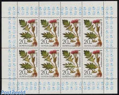 Russia, Soviet Union 1985 Flowers M/s, Mint NH, Nature - Flowers & Plants - Ungebraucht