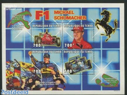 Chad 1996 M. Schumacher 4v M/s, Mint NH, Sport - Transport - Autosports - Sport (other And Mixed) - Automobiles - Sonstige & Ohne Zuordnung