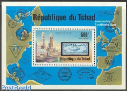 Chad 1977 Zeppelin Stamps S/s, Mint NH, Transport - Various - Stamps On Stamps - Ships And Boats - Zeppelins - Maps - Andere & Zonder Classificatie