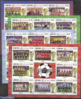 Liberia 2002 Worldcup Football 32v (4 M/s), Mint NH, Sport - Football - Other & Unclassified