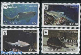 Niuafo'ou 2012 WWF, Sharks 4v, Mint NH, Nature - Fish - World Wildlife Fund (WWF) - Sharks - Vissen