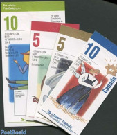 Canada 1993 Christmas 4 Booklets, Mint NH, Religion - Christmas - Saint Nicholas - Stamp Booklets - Nuevos