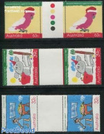 Australia 1988 Christmas 3v, Gutter Pairs, Mint NH - Unused Stamps