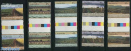 Australia 1992 Vineyards 5v, Gutter Pairs, Mint NH, Nature - Various - Wine & Winery - Agriculture - Unused Stamps