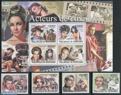 Burundi 2011 Movie Stars 4v + S/s, Mint NH, Performance Art - Movie Stars - Schauspieler