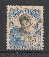 INDOCHINE - 1907 - N°YT. 48 - Annamite 25c Bleu - Oblitéré / Used - Gebraucht
