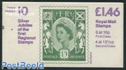 Great Britain 1983 Def. Booklet, Regional Stamps, Selvedge At Right, Mint NH, Stamp Booklets - Stamps On Stamps - Neufs