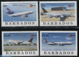 Barbados 1996 Capex, Aeroplanes 4v, Mint NH, Transport - Aircraft & Aviation - Avions