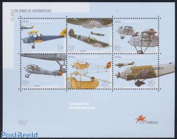Portugal 1999 Military Planes S/s, Mint NH, Transport - Aircraft & Aviation - Unused Stamps