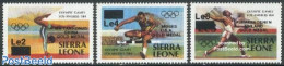 Sierra Leone 1985 Olympic Winners 3v, Mint NH, Sport - Athletics - Gymnastics - Olympic Games - Athlétisme