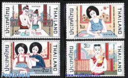 Thailand 1970 International Letter Week 4v, Mint NH - Thaïlande