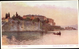 CPA Korfu Griechenland, Königlicher Palast, Hafen - Greece