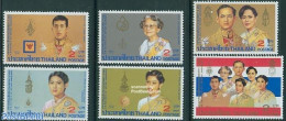 Thailand 1987 King Bhumibol 6v, Mint NH, History - Kings & Queens (Royalty) - Familles Royales