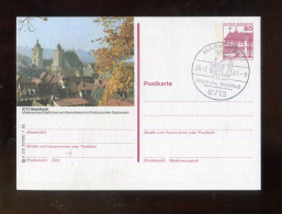 "BUNDESREPUBLIK DEUTSCHLAND" 1982, Bildpostkarte Mit Bildgleichem Stempel Ex "MARKTBREIT" (R2182) - Bildpostkarten - Gebraucht