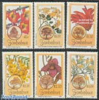 Zimbabwe 1996 Flowering Trees 6v, Mint NH, Nature - Flowers & Plants - Trees & Forests - Rotary Club