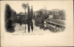 CPA Chartres Eure Et Loir, Blick Vom Pont Neuf - Andere & Zonder Classificatie