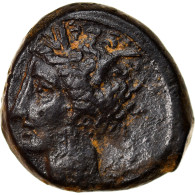 Monnaie, Carthage, Zeugitane, Tanit, Bronze Æ, 4th Century BC, Carthage, TTB - Greek