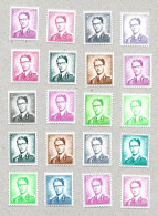 Belgie Belgique 1958 Boudewijn Met Bril Timbre Lot 30 Postzegels Stamps Belgium Htje - Collections