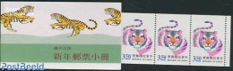 Taiwan 1997 Year Of The Tiger Booklet, Mint NH, Nature - Various - Cat Family - Stamp Booklets - New Year - Ohne Zuordnung