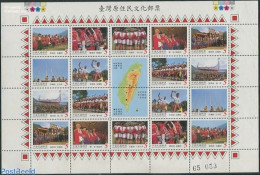 Taiwan 1999 Culture M/s, Mint NH, Transport - Various - Ships And Boats - Folklore - Bateaux