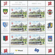 Austria 2012 Stamp Day M/s, Mint NH, Transport - Stamp Day - Railways - Trams - Neufs