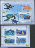 Togo 2011 Sea Turtles 2 S/s, Mint NH, Nature - Reptiles - Turtles - Togo (1960-...)