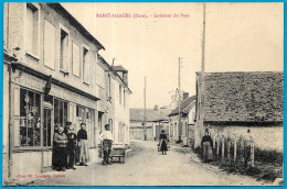 CPA 27 SAINT-MARCEL St Eure - Intérieur Du Pays (Café COMBAUT Epicerie Tabac) ° Phot. Ed. Lavergne - Autres & Non Classés