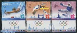 Israel 2012 Olympic Games London 3v, Mint NH, Sport - Transport - Olympic Games - Sport (other And Mixed) - Automobile.. - Ongebruikt (met Tabs)