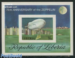 Liberia 1978 75 Years Zeppelin S/s, Imperforated, Mint NH, Transport - Zeppelins - Zeppeline