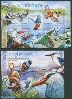 Uganda 2012 Kingfishers 2 S/s, Mint NH, Nature - Birds - Other & Unclassified
